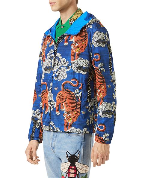 gucci tiger back denim|gucci bengal tiger jacket.